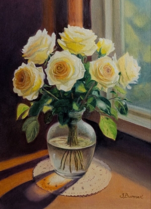 Рисунки учеников с курса Розы маслом